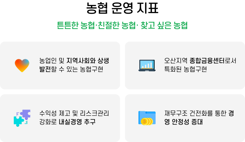 농협 운영지표